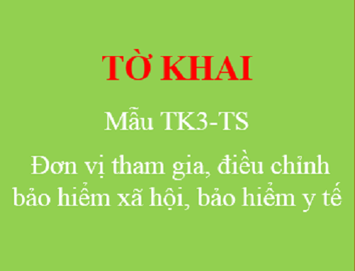 Tải mẫu TK3-TS theo quyết định 505/QĐ-BHXH, tờ khai đơn vị tham gia BHXH,BHYT