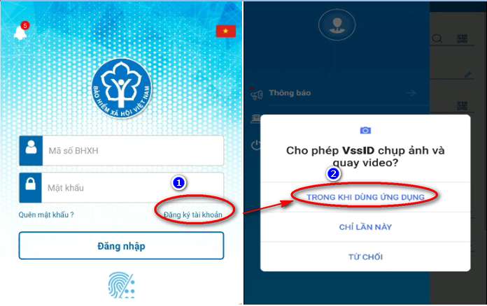 đăng nhập VssID