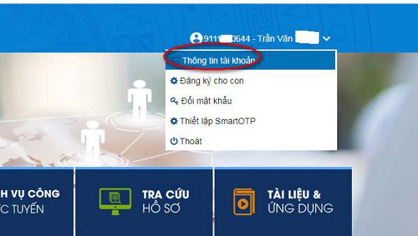 sửa CMND, địa chỉ, số điện thoại VssID