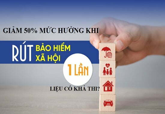 giảm 50% mức hưởng BHXH 1 lần