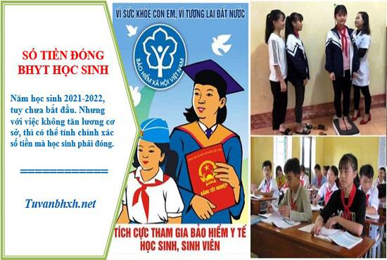 Mức đóng, số tiền đóng BHYT học sinh năm học 2021 – 2022