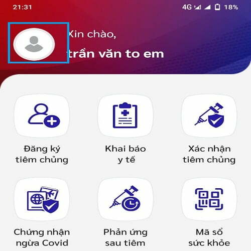 không cập nhật tình trạng tiêm ngừa