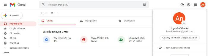 lập tài khoản gmail