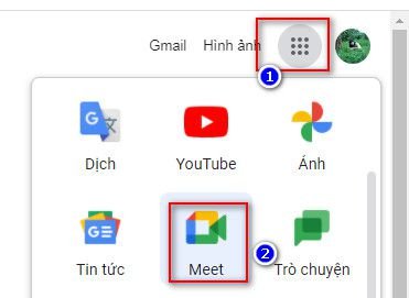 ứng dụng google meet