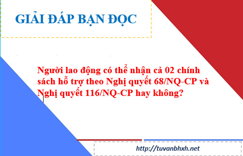 NĐ đã nhận hỗ trợ theo nghị quyết 68/NQ-CP thì có được nhận hỗ trợ theo nghị quyết 116/QN-CP không?