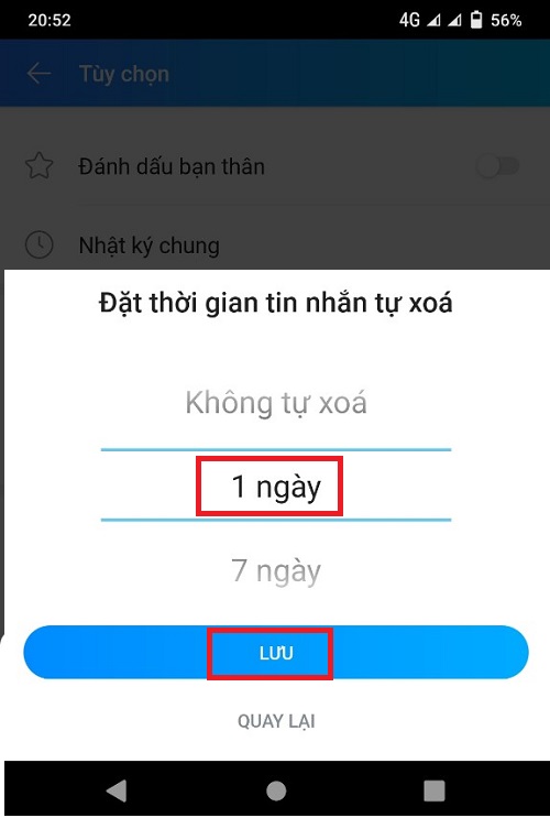 cách làm tự động xóa tin nhắn trên zalo