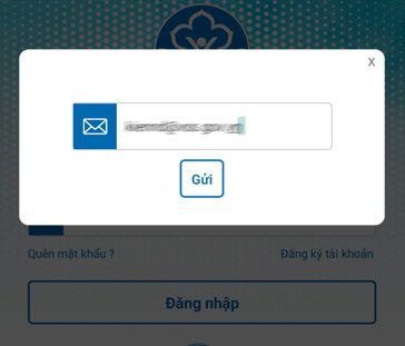 lấy lại mật khẩu VssID qua email