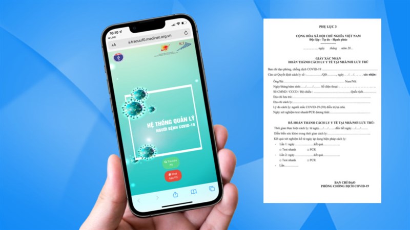 giấy xác nhận hoàn thành cách ly y tế