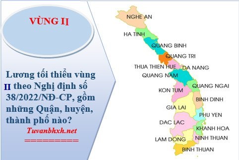 vùng lương tối thiểu II năm 2022