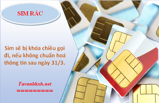 Sim di động sẽ bị khoá chiều gọi đi nếu không chuẩn hoá sau ngày 31/3