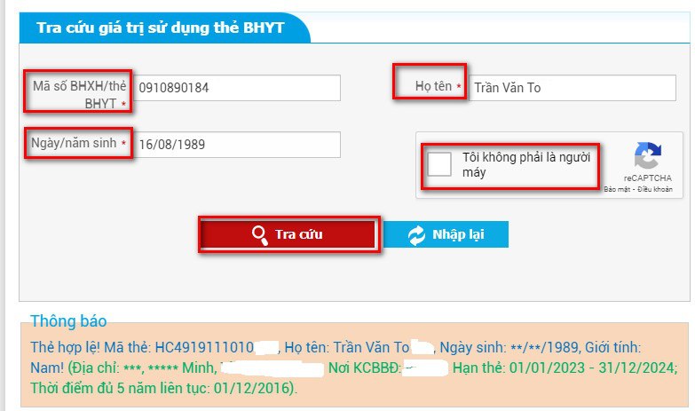 Nhận biết BHYT đã xác thực với cơ sở dữ liệu Quốc gia hay không