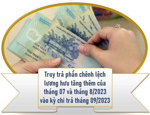 BHXH Việt Nam: Truy trả lương hưu tháng 7-8 vào kỳ chi trả tháng 9/2023