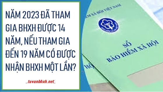 Có 14 năm đóng BHXH, nếu đóng đến 19 năm có được lãnh BHXH một lần