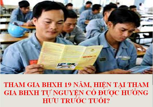 Đóng BHXH 19 năm, hiện tại tham gia BHXH tự nguyện có được nghỉ hưu trước tuổi?