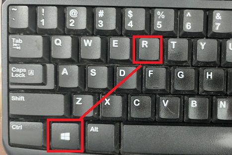 tổ hợp  hím Windows+R