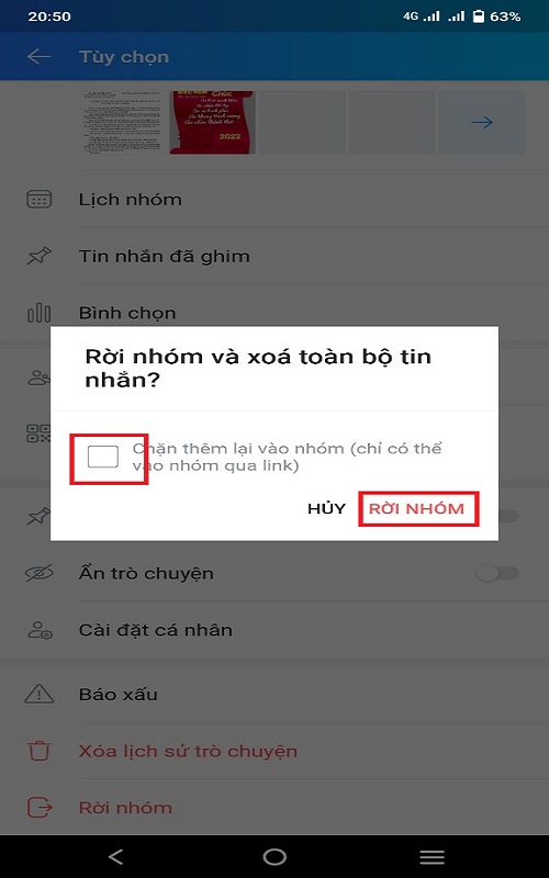 Cách thoát khỏi nhóm chat Zalo trên điện thoại và máy tính