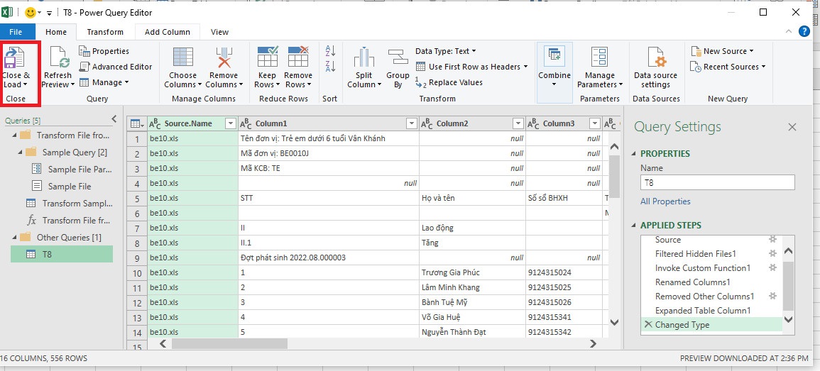 Gộp nhiều file Excel thành 1 file